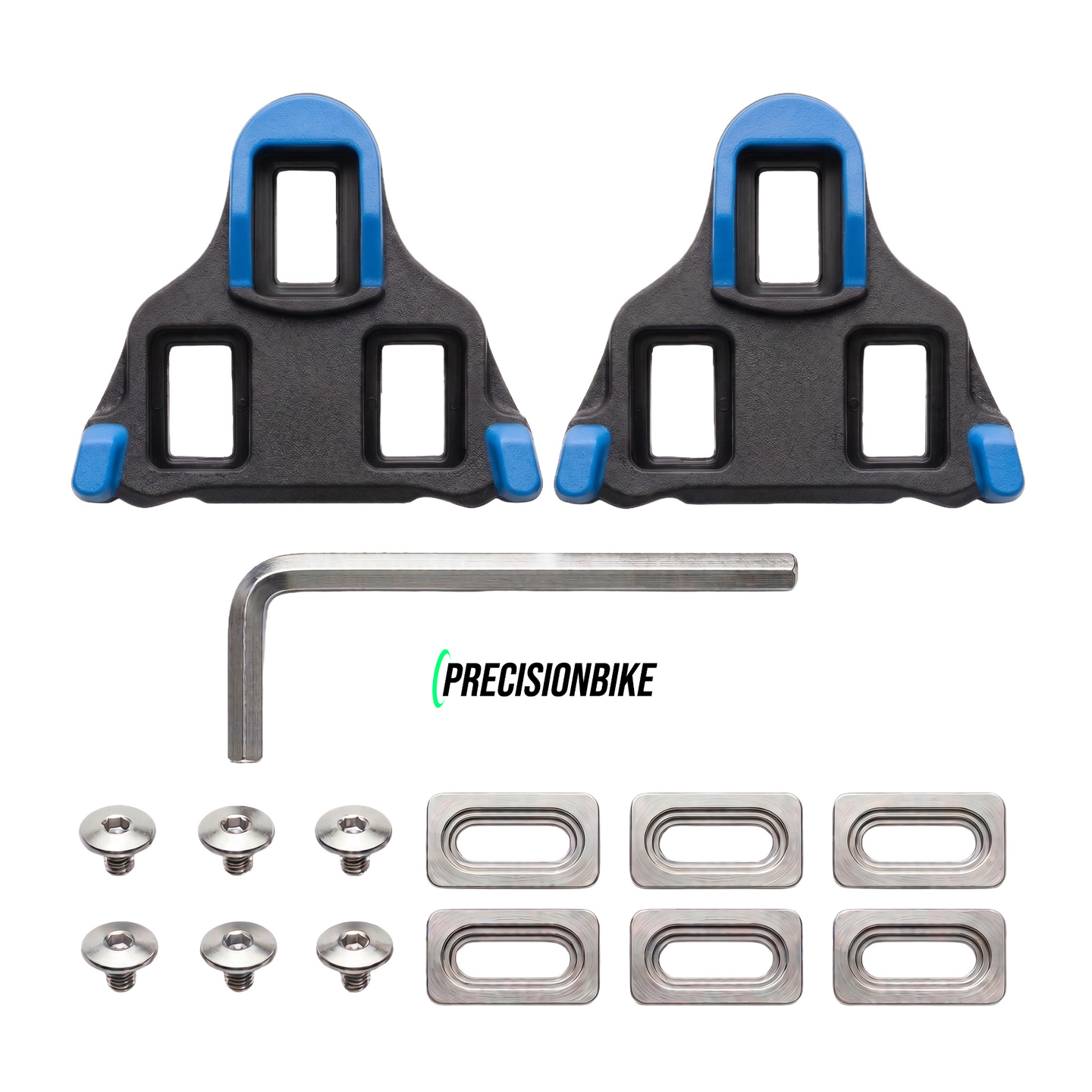 SPD-SL Road Bike Cleats - Blue 2° Float - Compatible with Shimano Pedals