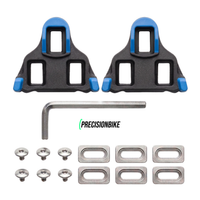 SPD-SL Road Bike Cleats - Blue 2° Float - Compatible with Shimano Pedals
